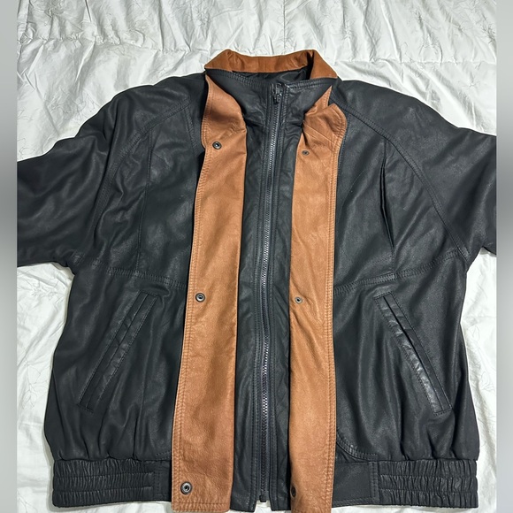Vintage hide side leather jacket - Picture 4 of 8